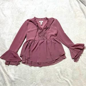 NWT - Lavender Lace Shirt XS